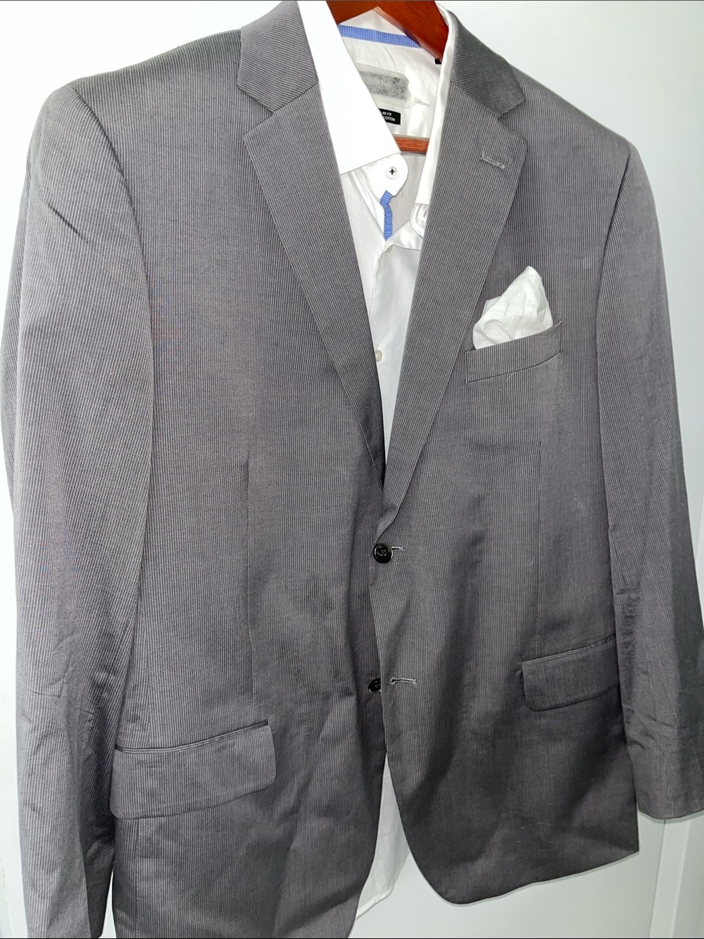 Jones New York, Size Large, very good used cond, 2 Button Closure 100% Cotton - Picture 3 of 11